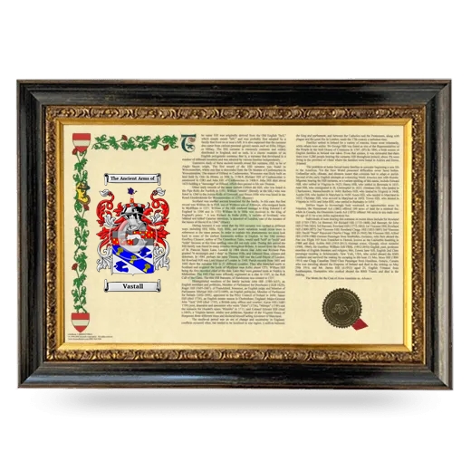 Vastall Armorial Landscape Framed - Heirloom