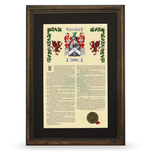 Watkins Deluxe Armorial Framed - Brown