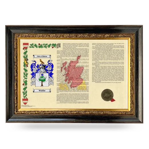 Waithe Armorial Landscape Framed - Heirloom