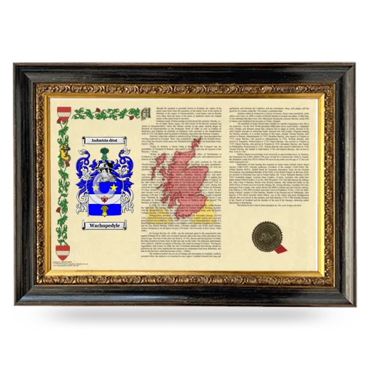 Wachupedyle Armorial Landscape Framed - Heirloom