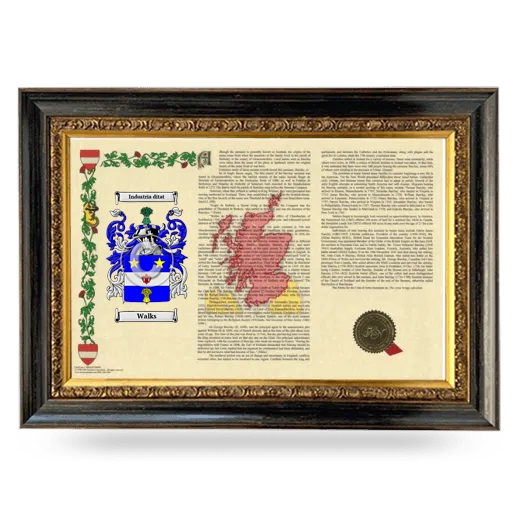 Walks Armorial Landscape Framed - Heirloom