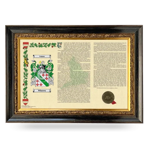 Wharrey Armorial Landscape Framed - Heirloom