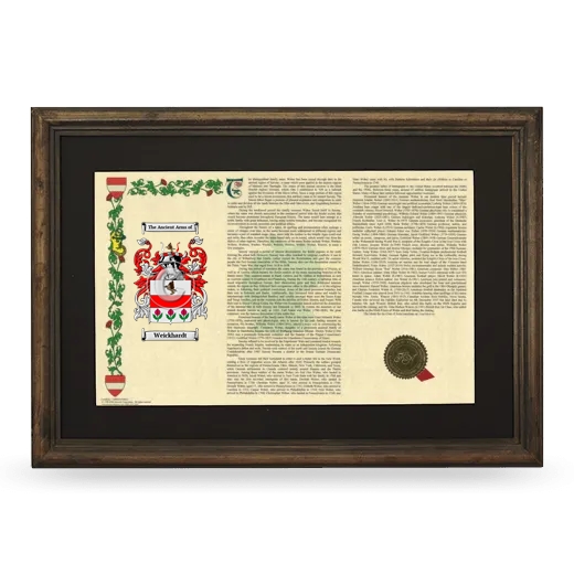 Weickhardt Deluxe Armorial Landscape Framed - Brown