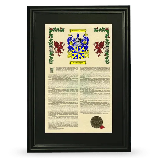 Wellshmynd Deluxe Armorial Framed - Black