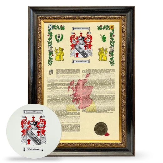 Whittefarde Framed Armorial History and Mouse Pad - Heirloom