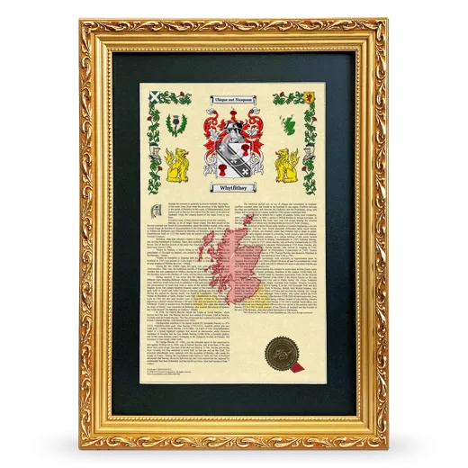 Whytfithay Deluxe Armorial Framed - Gold