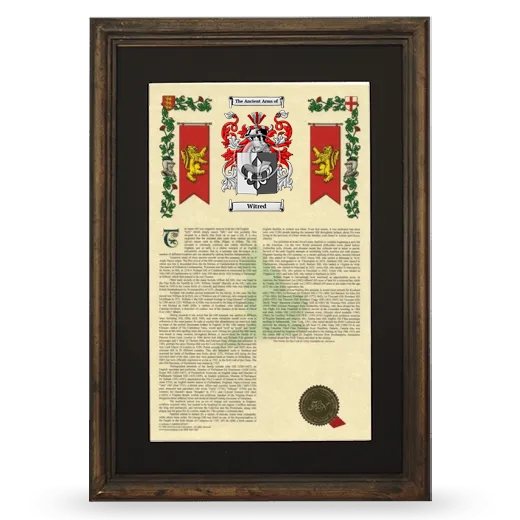 Witred Deluxe Armorial Framed - Brown