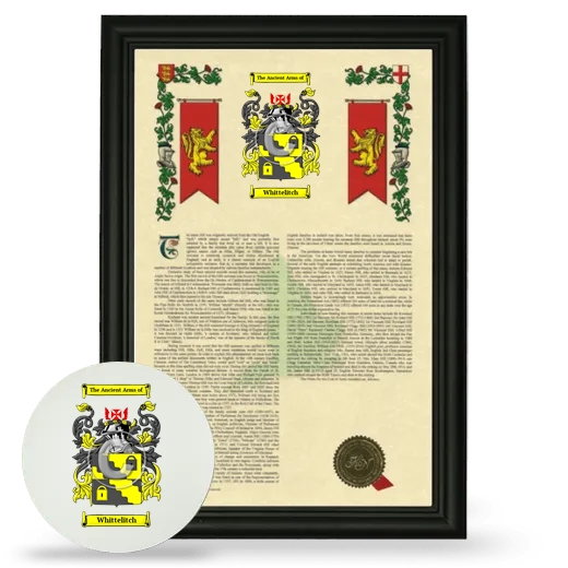 Whittelitch Framed Armorial History and Mouse Pad - Black