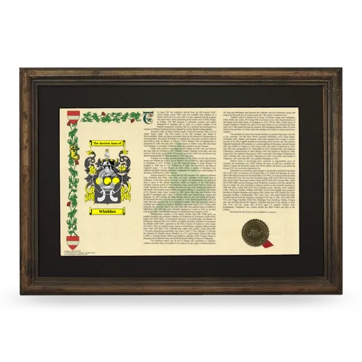 Whiddint Deluxe Armorial Landscape Framed - Brown