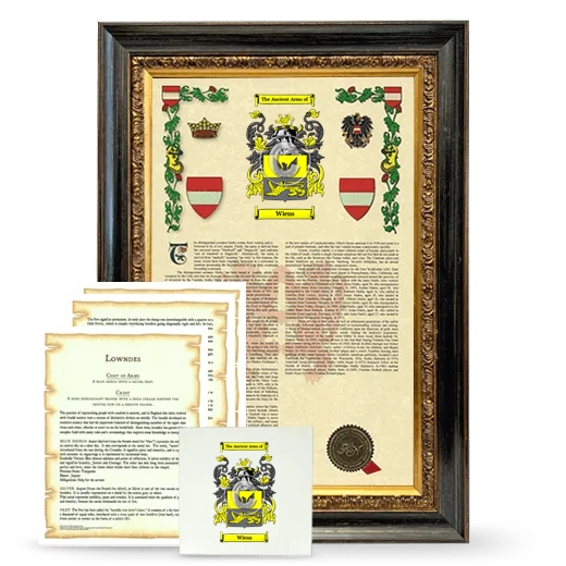 Wiens Framed Armorial, Symbolism and Large Tile - Heirloom