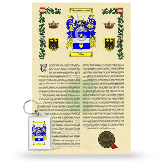 Wies Armorial History and Keychain Package