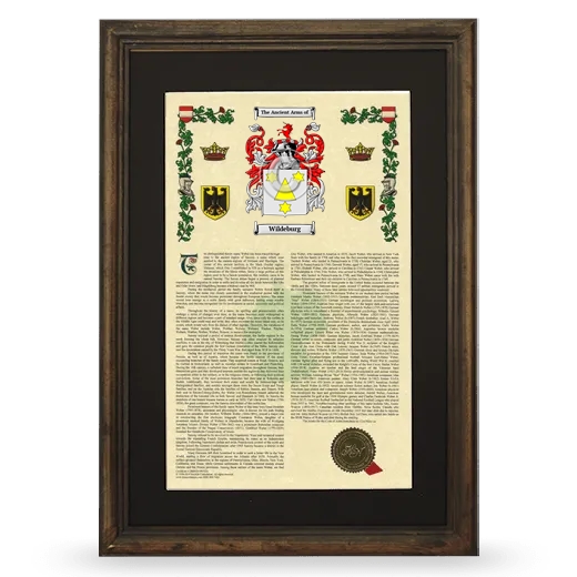 Wildeburg Deluxe Armorial Framed - Brown