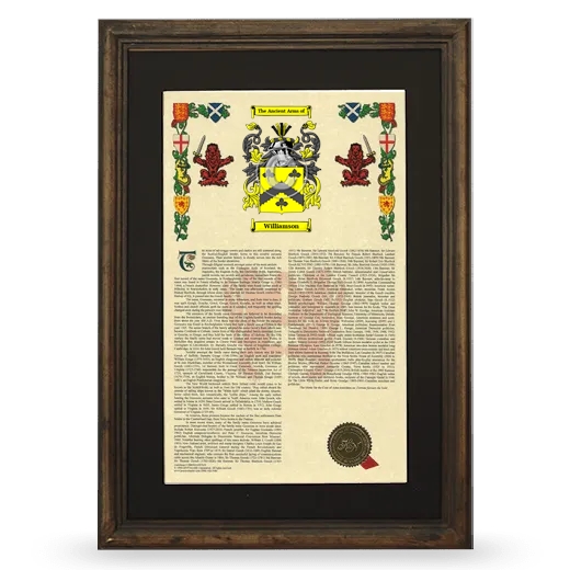 Williamson Deluxe Armorial Framed - Brown