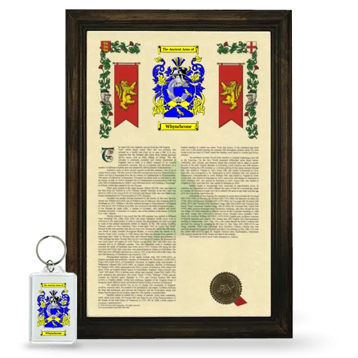 Whynchcone Framed Armorial History and Keychain - Brown