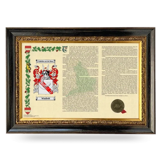 Winfield Armorial Landscape Framed - Heirloom