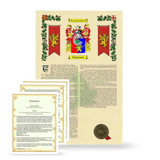 Wynestume Armorial History and Symbolism package