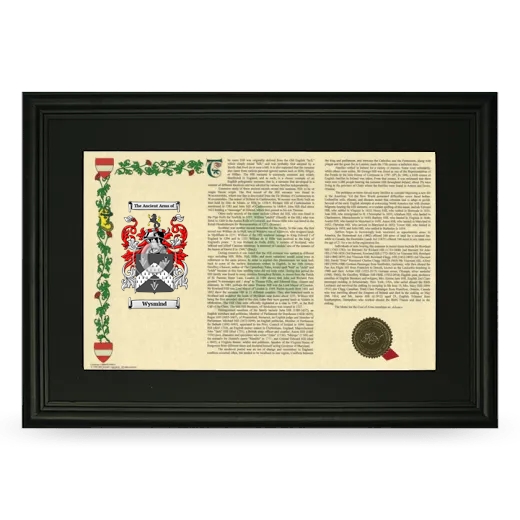 Wysmind Deluxe Armorial Landscape Framed- Black