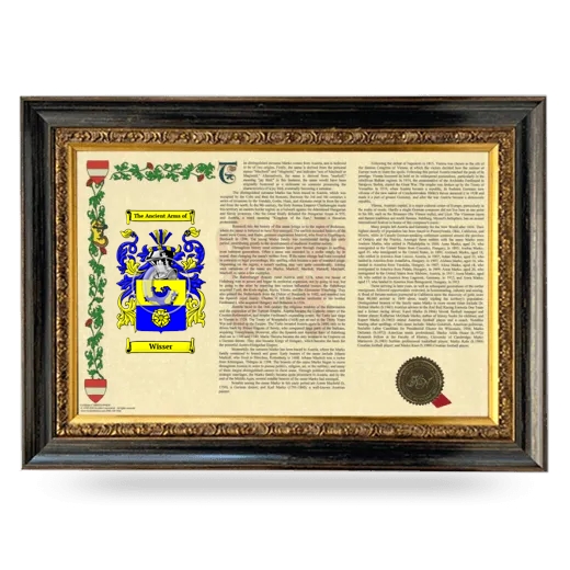 Wisser Armorial Landscape Framed - Heirloom