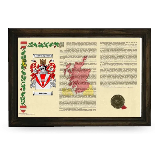 Wishert Armorial Landscape Framed - Brown