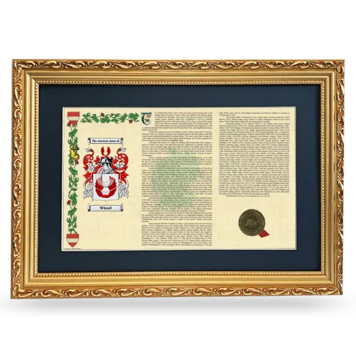 Wissel Deluxe Armorial Landscape Framed - Gold