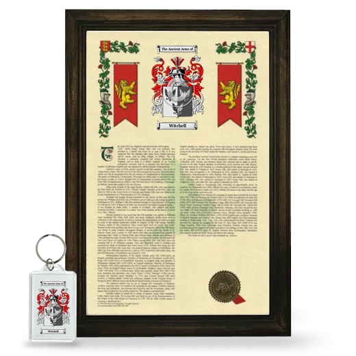 Witchell Framed Armorial History and Keychain - Brown