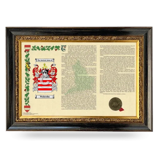 Walacolm Armorial Landscape Framed - Heirloom