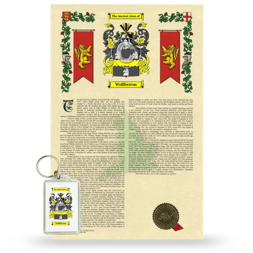 Wollferston Armorial History and Keychain Package