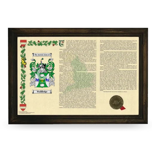 Wallfledge Armorial Landscape Framed - Brown