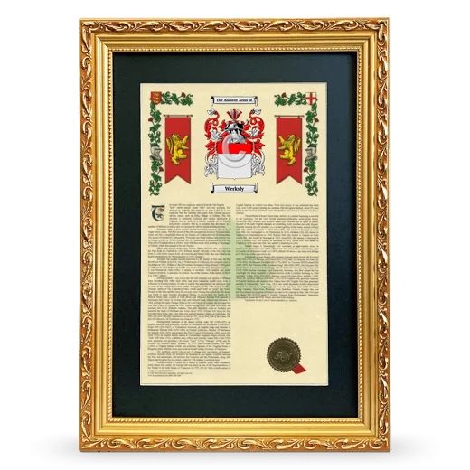 Werksly Deluxe Armorial Framed - Gold