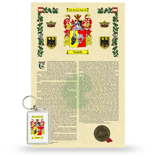 Yanacke Armorial History and Keychain Package