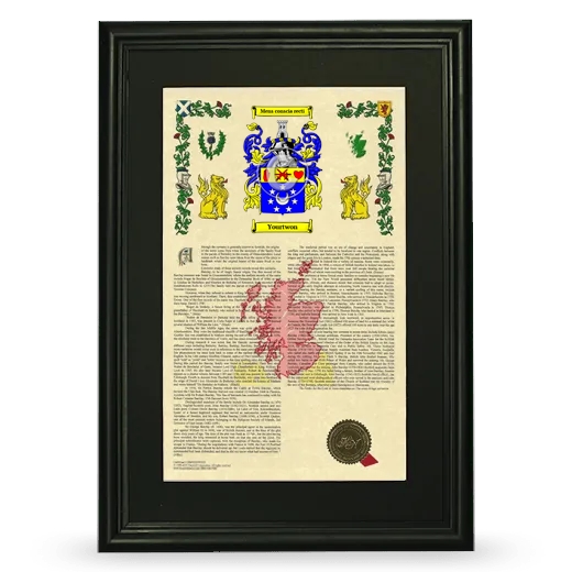 Yourtwon Deluxe Armorial Framed - Black