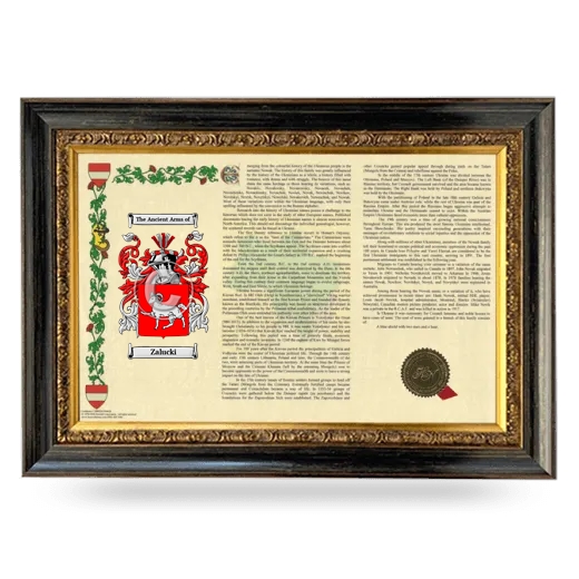 Zalucki Armorial Landscape Framed - Heirloom