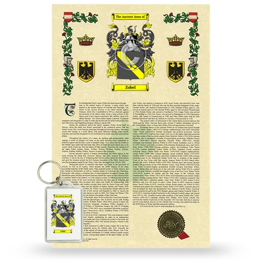 Zobel Armorial History and Keychain Package