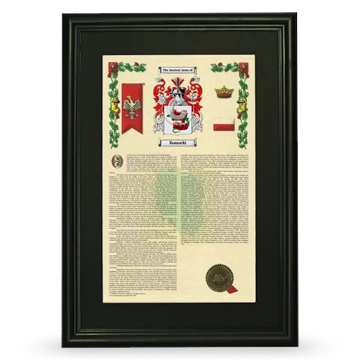 Komocki Deluxe Armorial Framed - Black