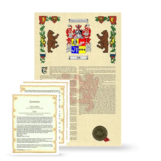 Zub Armorial History and Symbolism package