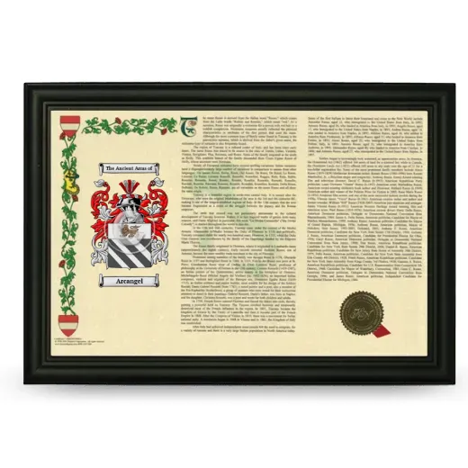 Arcangel Armorial Landscape Framed - Black