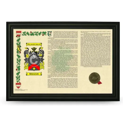 Birkenstock Armorial Landscape Framed - Black