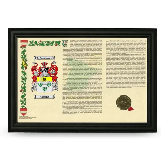 Cardone Armorial Landscape Framed - Black