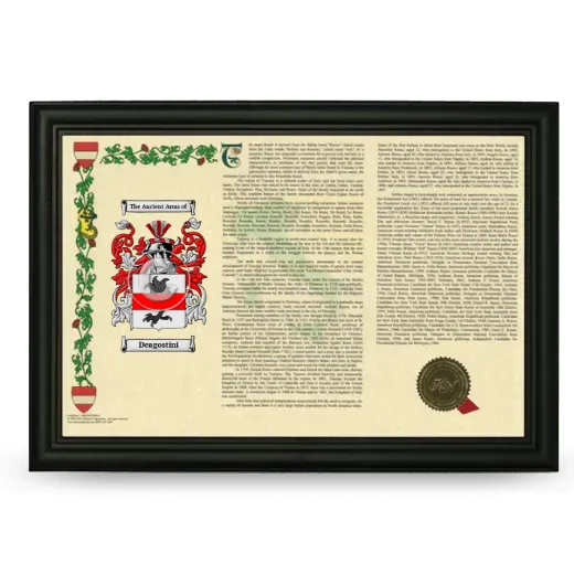 Deagostini Armorial Landscape Framed - Black