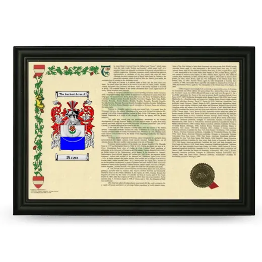 Di rosa Armorial Landscape Framed - Black