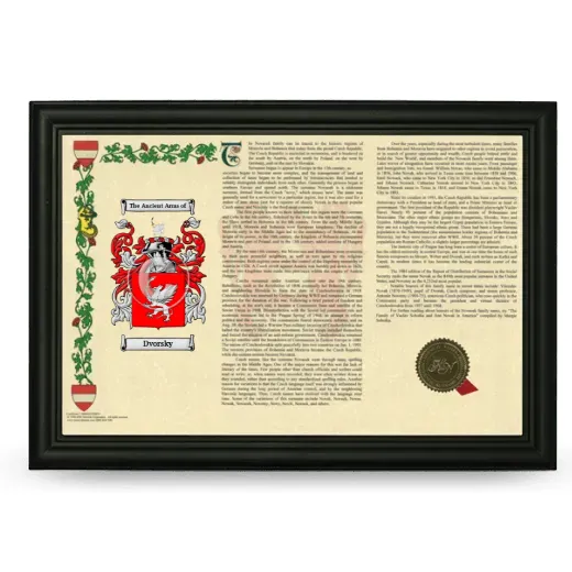 Dvorsky Armorial Landscape Framed - Black