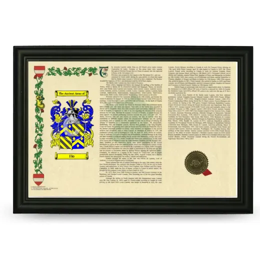 Fio Armorial Landscape Framed - Black