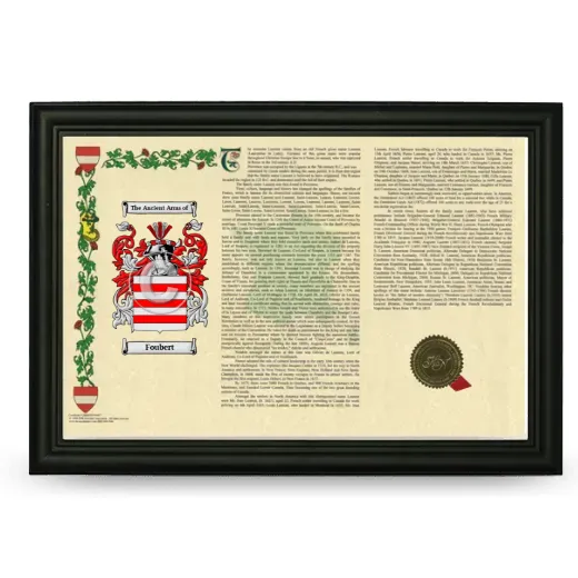 Foubert Armorial Landscape Framed - Black