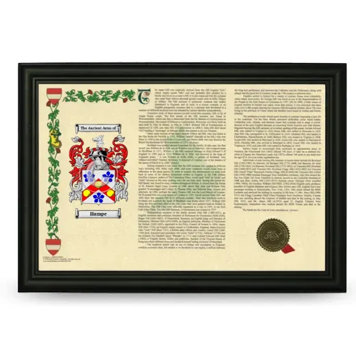 Hampe Armorial Landscape Framed - Black