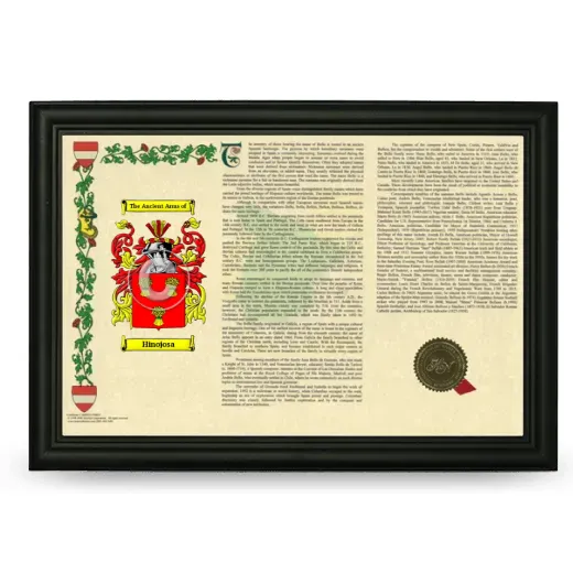 Hinojosa Armorial Landscape Framed - Black