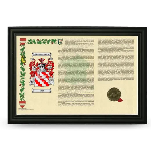 Hue Armorial Landscape Framed - Black