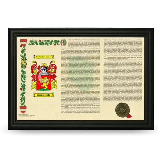 Kasperowski Armorial Landscape Framed - Black