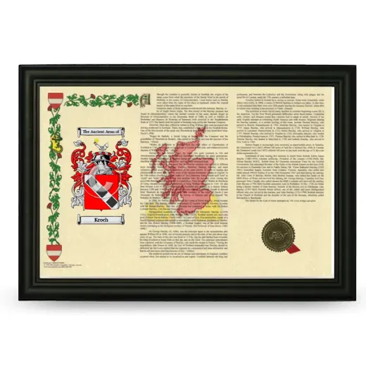 Kroch Armorial Landscape Framed - Black