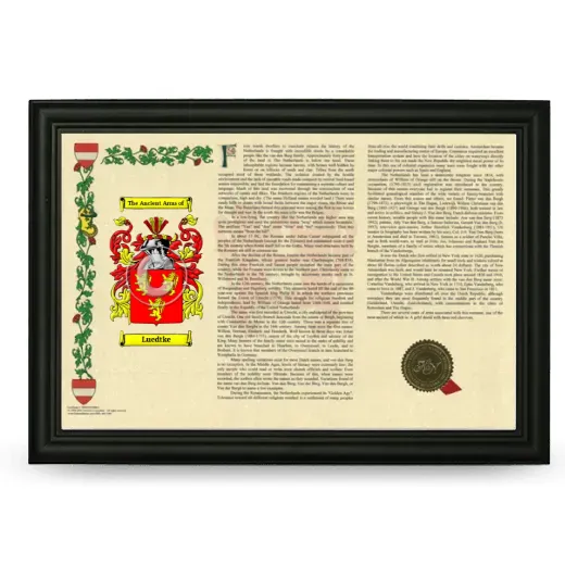 Luedtke Armorial Landscape Framed - Black