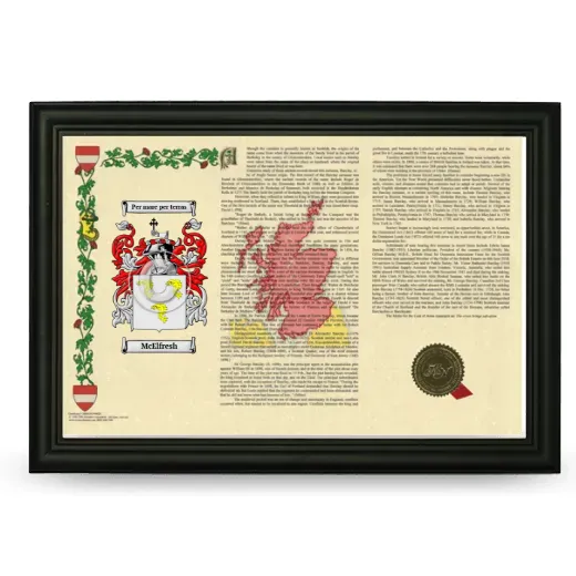McElfresh Armorial Landscape Framed - Black
